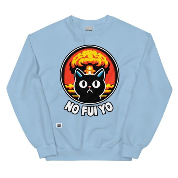 Sudadera gato NO FUI YO azul