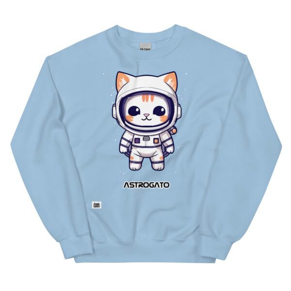 Sudadera gato astronauta ASTROGATO azul claro