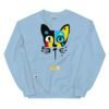 Sudadera divertida el gato de MIRÓ. Sudadera original inspirada en el estilo del artista. Para amantes del arte y los gatos. Color azul