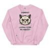 Sudadera gato ¿DÓNDE ESTÁN MIS HUEVOS? rosa