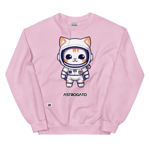 Sudadera gato astronauta ASTROGATO rosa