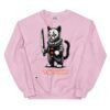 Sudadera gato TE KILL YOU LA VIDA rosa