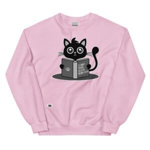 Sudadera gato CÓMO VIVIR DE LOS HUMANOS rosa