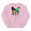 Sudadera divertida el gato de MIRÓ. Sudadera original inspirada en el estilo del artista. Para amantes del arte y los gatos. Color rosa