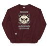 Sudadera gato ¿DÓNDE ESTÁN MIS HUEVOS? marrón