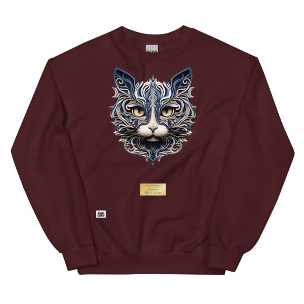 Sudadera divertida el gato de ESCHER. Sudadera original inspirada en el estilo del artista. Para amantes del arte y los gatos. Color marrón