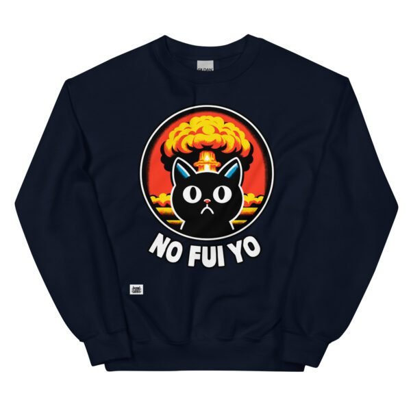 Sudadera gato NO FUI YO azul