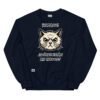 Sudadera gato ¿DÓNDE ESTÁN MIS HUEVOS? azul oscuro