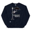 Sudadera divertida de gatos. MAULLANDO BAJO LA LLUVIA. Inspirada en la icónica película Cantando bajo la lluvia de 1952.  Color azul marino