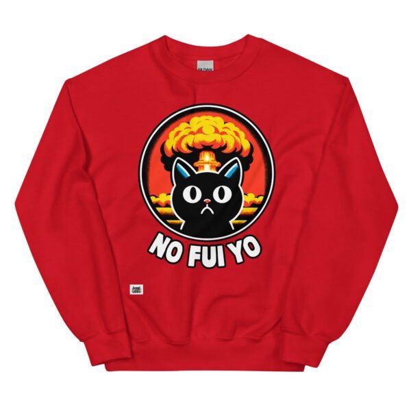 Sudadera gato NO FUI YO rojo