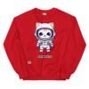 Sudadera gato astronauta ASTROGATO rojo