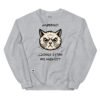 Sudadera gato ¿DÓNDE ESTÁN MIS HUEVOS? gris