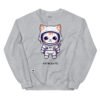 Sudadera gato astronauta ASTROGATO gris