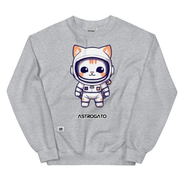 Sudadera gato astronauta ASTROGATO gris