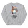 Sudadera divertida de gatos. ODIO LOS LUNES. Ideal para mostrar tu odio por el peor día de la semana. Color gris