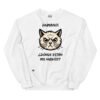 Sudadera gato ¿DÓNDE ESTÁN MIS HUEVOS? blanco