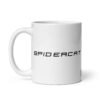 Taza divertida SpiderCat. Inspirada en Spider Man. Gato disfrazado de Spider Man. Ideal para regalo original. Color Blanco