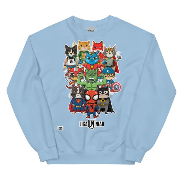 Sudadera LIGA MIAU gatos superhéroes