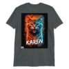 Camiseta original para regalo de gatos Karen gris oscuro