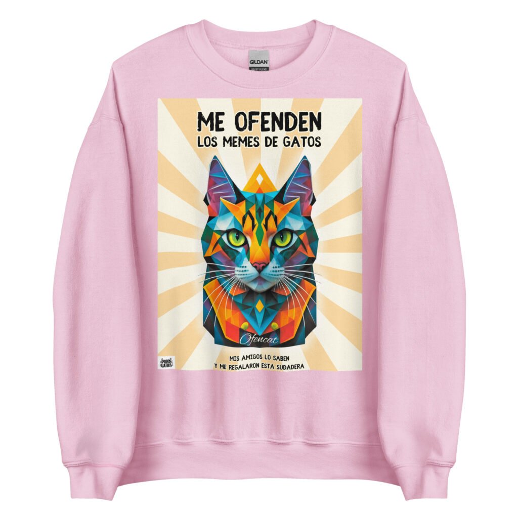 Sudadera divertida me ofenden los memes de gatos y mis amigos me regalaron esta sudadera color rosa