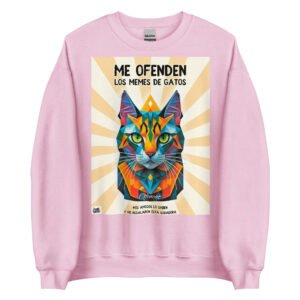 Sudadera divertida me ofenden los memes de gatos y mis amigos me regalaron esta sudadera color rosa