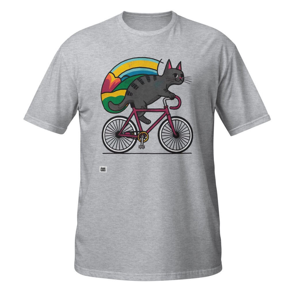 Camiseta Gato Ciclista Bici