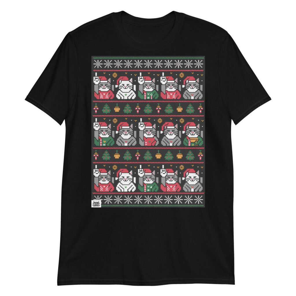 Camiseta Gatos Navidad Hortera 6