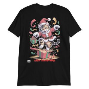 Camiseta Last Christmas Gato Navidad