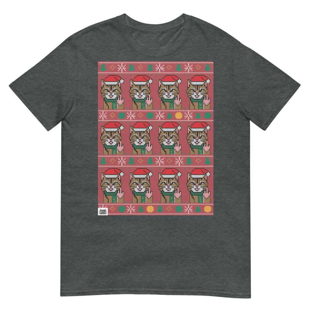 Camiseta Gatos Navidad Hortera 3