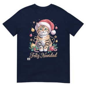 Camiseta Gato Feliz Navidad