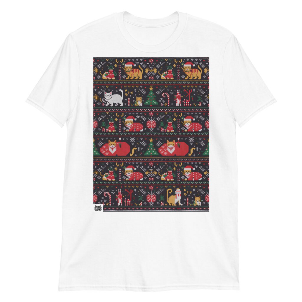 Camiseta Gatos Navidad Hortera 4