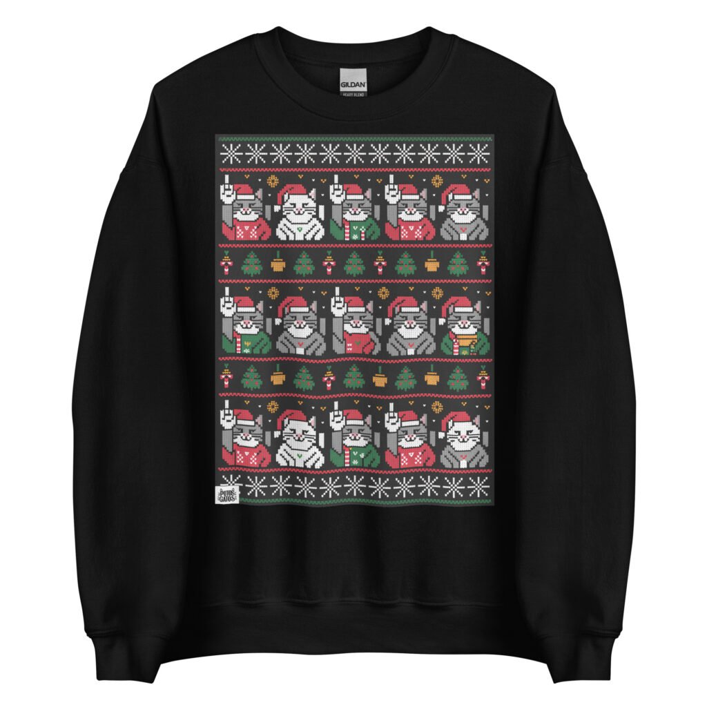 Sudadera Gatos Navidad Hortera 6