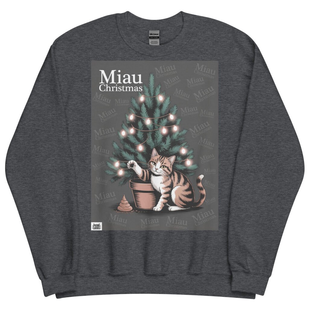 Sudadera Gato Miau Christmas