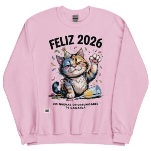 Sudadera FELIZ 2026 - 365 Nuevas oportunidades de cagarla