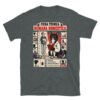 Camiseta de gatos «Ficha técnica de la humana» — diseño MHD-003 de la serie Manual del Humano Doméstico en color Oscuro jaspeado