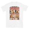 Camiseta de gatos «Cómo conseguir comida extra» — diseño MHD-004 de la serie Manual del Humano Doméstico en color Blanco