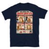 Camiseta de gatos «Cómo conseguir comida extra» — diseño MHD-004 de la serie Manual del Humano Doméstico en color Marino