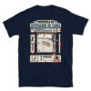 Camiseta de gatos «Protocolo de ocupación de cama» — diseño MHD-005 de la serie Manual del Humano Doméstico en color Marino