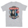Camiseta de gatos «Supervisión del baño» — diseño MHD-006 de la serie Manual del Humano Doméstico en color Gris deportivo