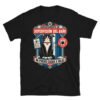 Camiseta de gatos «Supervisión del baño» — diseño MHD-006 de la serie Manual del Humano Doméstico en color Negro