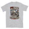 Camiseta de gatos «El portátil ya no es tuyo» — diseño MHD-008 de la serie Manual del Humano Doméstico en color Gris deportivo
