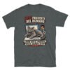 Camiseta de gatos «El portátil ya no es tuyo» — diseño MHD-008 de la serie Manual del Humano Doméstico en color Oscuro jaspeado