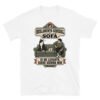 Camiseta de gatos «Reglamento del sofá» — diseño MHD-010 de la serie Manual del Humano Doméstico en color Blanco
