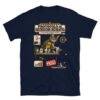 Camiseta de gatos «Protocolo de destrucción decorativa» — diseño MHD-011 de la serie Manual del Humano Doméstico en color Marino