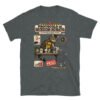 Camiseta de gatos «Protocolo de destrucción decorativa» — diseño MHD-011 de la serie Manual del Humano Doméstico en color Oscuro jaspeado