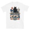 Camiseta de gatos «Humano en entrenamiento» — diseño MHD-012 de la serie Manual del Humano Doméstico en color Blanco