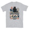 Camiseta de gatos «Humano en entrenamiento» — diseño MHD-012 de la serie Manual del Humano Doméstico en color Gris deportivo