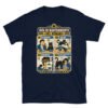 Camiseta de gatos «Mantenimiento del humano» — diseño MHD-013 de la serie Manual del Humano Doméstico en color Marino
