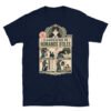 Camiseta de gatos «Clasificación de humanos útiles» — diseño MHD-014 de la serie Manual del Humano Doméstico en color Marino