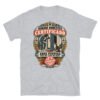 Camiseta de gatos «Humano doméstico certificado» — diseño MHD-018 de la serie Manual del Humano Doméstico en color Gris deportivo